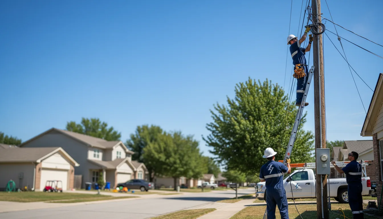 Residential electrician providing installation services in West Point, NE